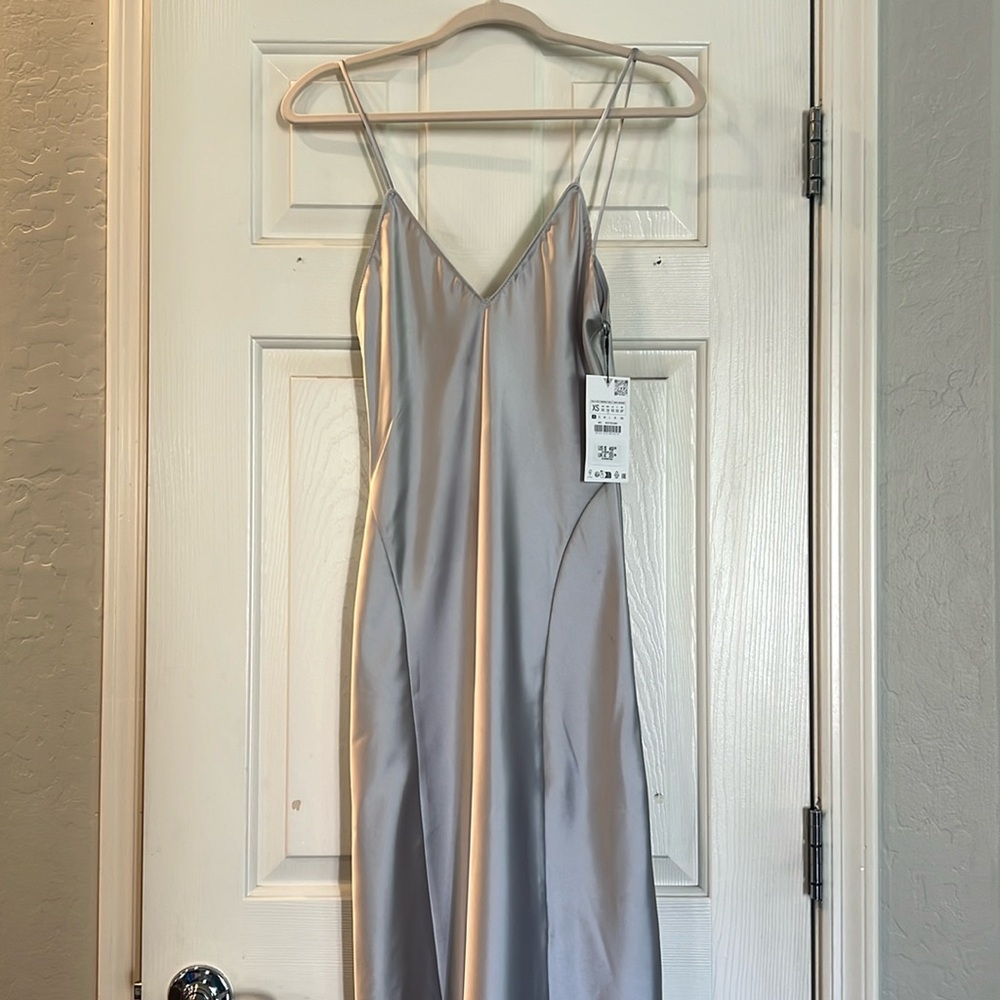New with tags silver Zara dress